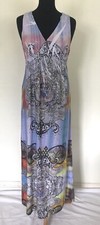 Elléa Paris Vintage Y2K Rhinestone Maxi Tank Beach Summer Dress, M