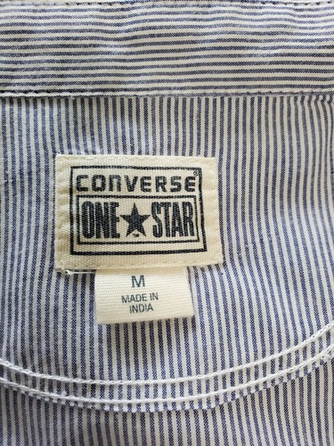 Converse One Star Damen Top Blau Gestreift Medium - Bild 10 von 11