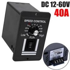 DC 12 - 60V 40A PWM Brush Motor Speed Controller Speed Switch Forward Reversible