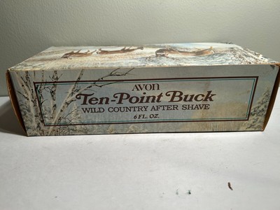 Vintage 1973 Avon Ten-Point Buck Wild Country After Shave Decanter 6 fl oz NEW