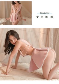 Sexy Lingerie Hollow Out Maid Outfits Servant Girl Cosplay Costumes Night Dress