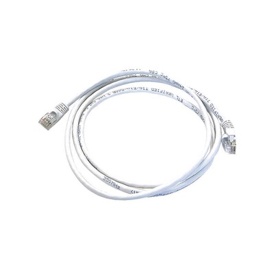 MONOPRICE 3382 Patch Cord,Cat 5e,Booted,White,5.0 ft. 5PZV9