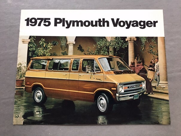 1975 Plymouth Voyager Van Vintage Original Car Sales Brochure