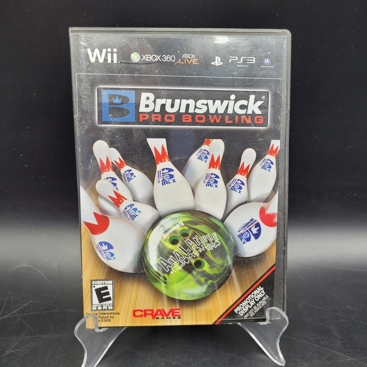 Brunswick Pro Bowling Wii Video Game Promo Display Box eBay