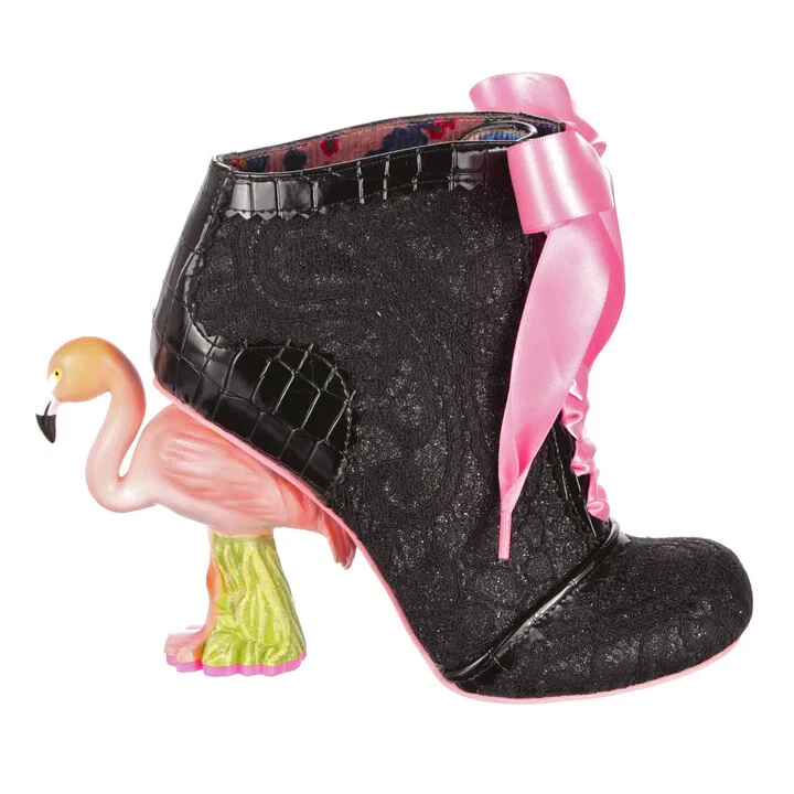 Irregular Choice Roses Flamingo Black BNIB RRP 169 eBay