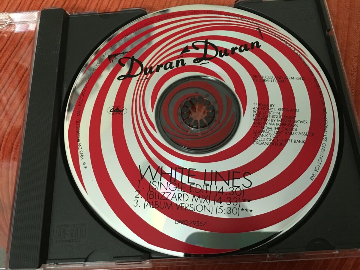 DURAN DURAN White Lines 3 Versions UNPLAYED PROMO ONLY CD SINGLE