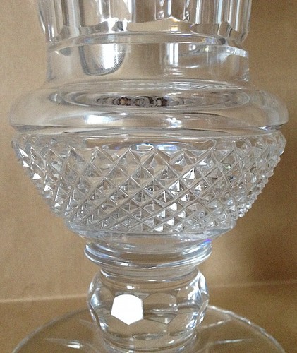 Vaso in cristallo sfaccettato lavorazione Baccarat, vintage anni '50 - Foto 5 di 6