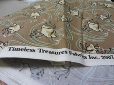 TIMELESS TREASURES FABRIC PATTERN ERA-C 1 3/8 YDS COTTON QUILTING CRAFT SEWING
