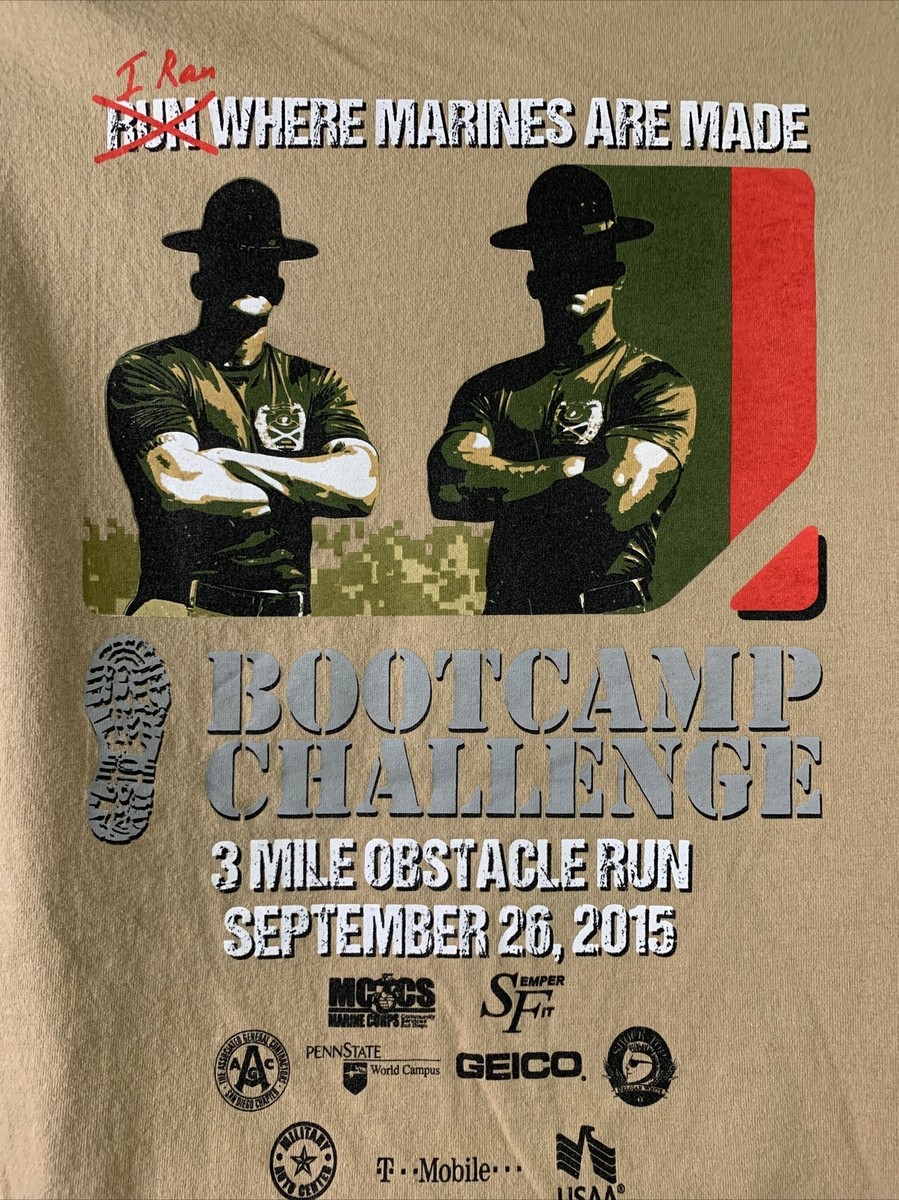 Marine Boot Camp Mile Run Marines Bootcamp Challenge USMC MCRD San