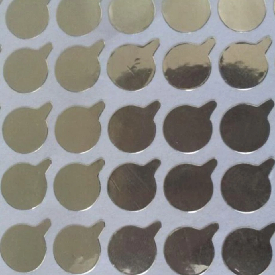 160Pcs 38mm Aluminum Foil Seal Stickers Labels Hose Tube Bottle Sealing Labels - Image 2 of 4