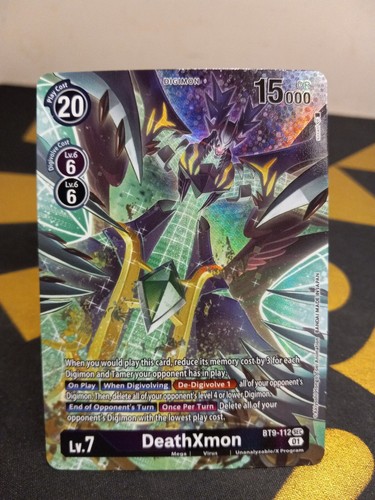 DeathXmon [Alternate Art Foil] #BT9-112 Digimon X Record card