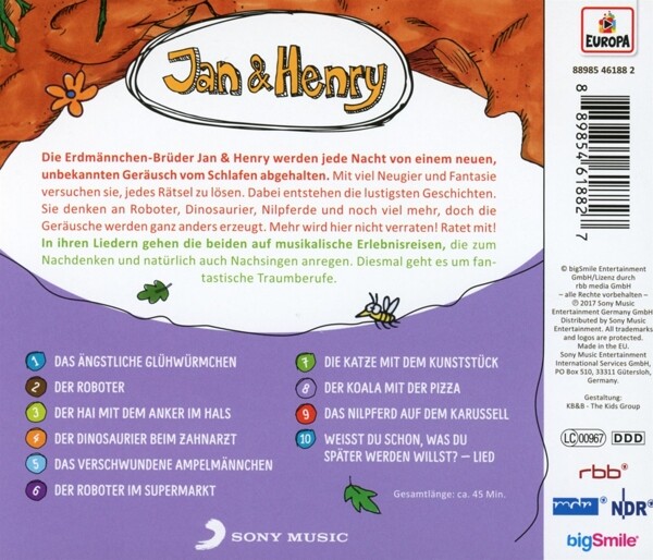 Thumbnail - Jan & Henry / 004/9 Rätsel Und 1 Lied