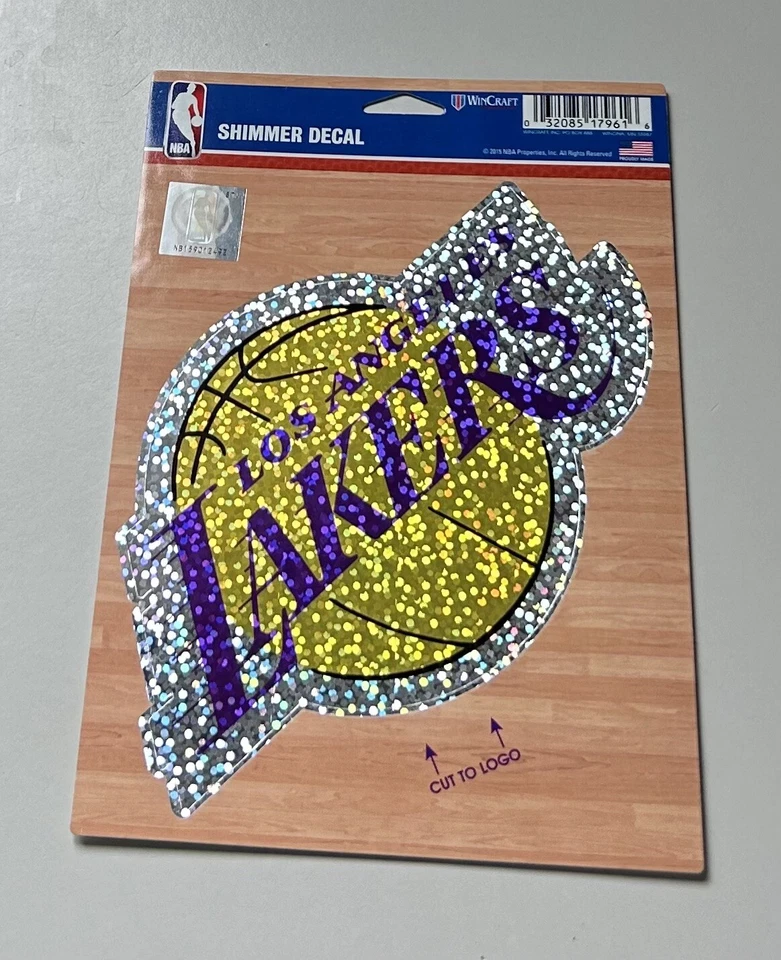 Los Angeles Lakers Officially Licensed 5 X 7 NBA Shimmer Decal Made By WinCraft! - Image 1 of 1
