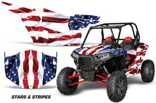 UTV Graphics Decals Stickers for Polaris RZR 1000 XP 2-Door 13-18 USA FLAG