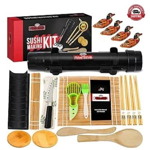 Sushi Maker, All in 1 Easy Sushi Making Kit for Beginners, Sushi Kit with knife
Opens in a new windo