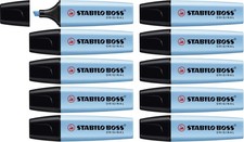 Highlighter - STABILO BOSS ORIGINAL - Pack of 10 - Blue