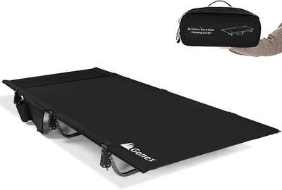 Gonex 31.5 Inch Extra Wide Camping Cot Supports 350lbs Portable