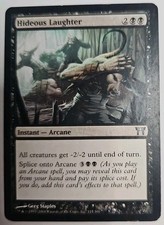 MTG Magic The Gathering Card Hideous Laughter Instant Arcane Black COK