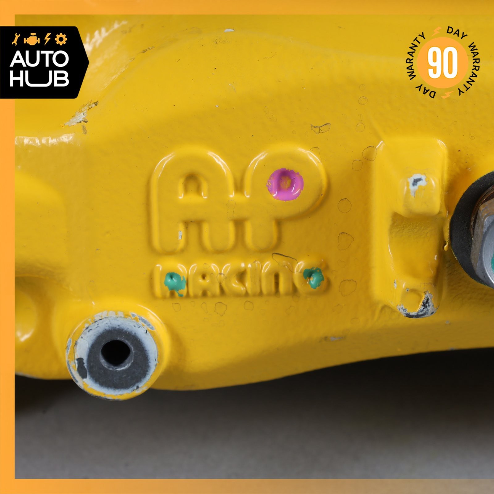 12-21 McLaren 570S Rear Brake Calipers Left & Right Side Set Yellow OEM