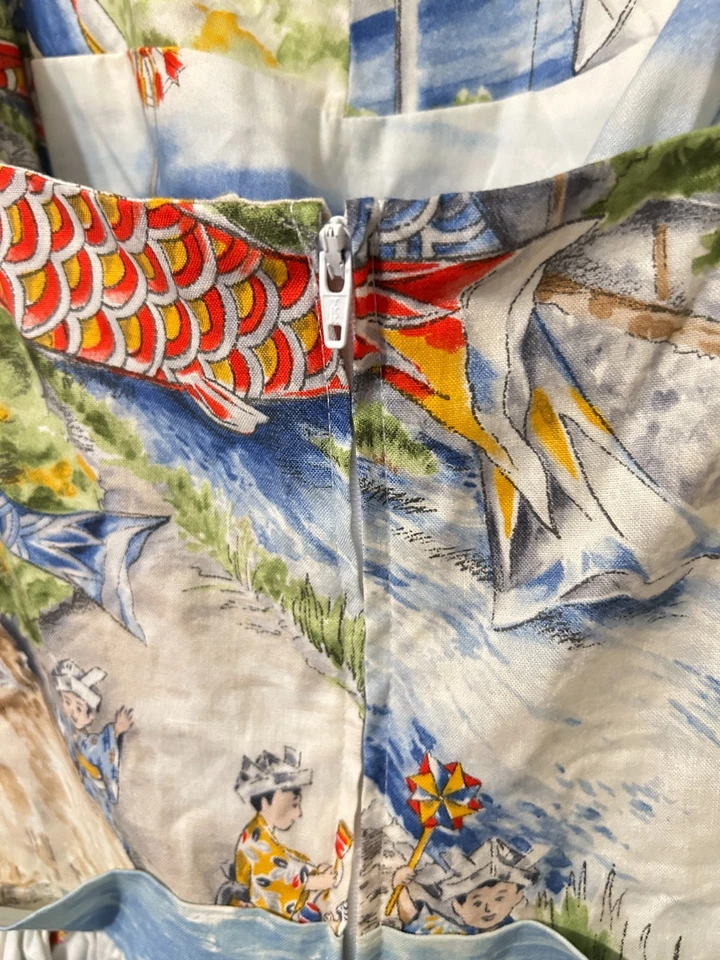 Vestido Bernie Dexter 2XL Plus Volup estampa novidade anos 50 pin up retrô pipa de peixe - Imagem 3 de 4