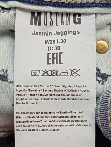 MUSTANG Vaquero slim Mujeres Talla EU 38 azul look casual - Imagen 4 de 5