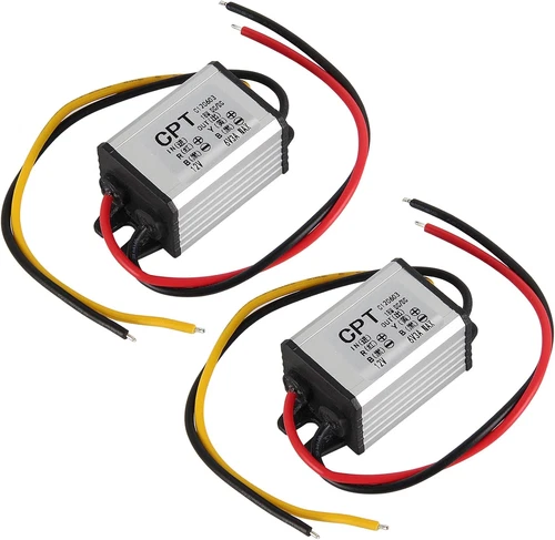 2Pcs 12V to 6V Reducer - Waterproof Step down Converter DC to DC Buck Converter - product listing photo