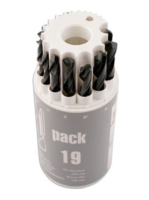 CONNECT 32996 HSS metrisches Zifferblattbohrer-Set 1-10 mm 19-teilig für Metall Holz Kunststoff