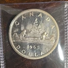 Canada Silver Dollar Coin 1965 Queen Elizabeth II Uncertified $1 One Dollar