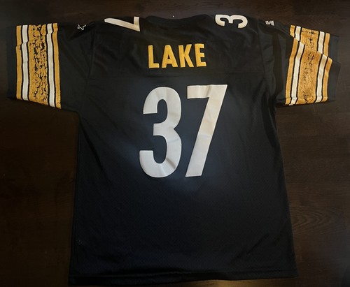 VTG Pittsburgh Steelers Carnell Lake 37 NFL Football Jersey 48 Starter Stitched