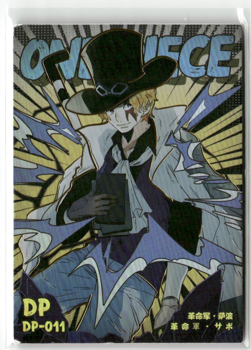 SABO DP DP-011 Thick ONE PIECE Anime Collectible Card