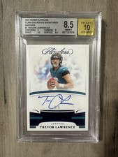 2021 PANINI FLAWLESS FLAWLESS SIGNATURES TREVOR LAWRENCE /5 BECKET T 8.5/AUTO 10