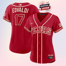 Women Rangers #17 Nathan Eovaldi 2026 City Connect Stadium Jersey Red