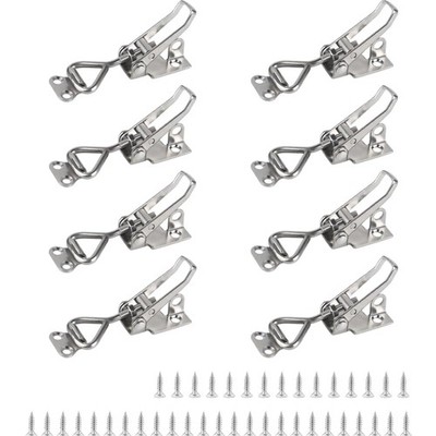 Stainless Steel Toggle Lock, 8 Stück, verstellbar, robust, Sicherheitsschloss