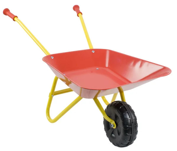 Kinderschubkarre rot gelb 76x38x38cm Schubkarre für Kinder