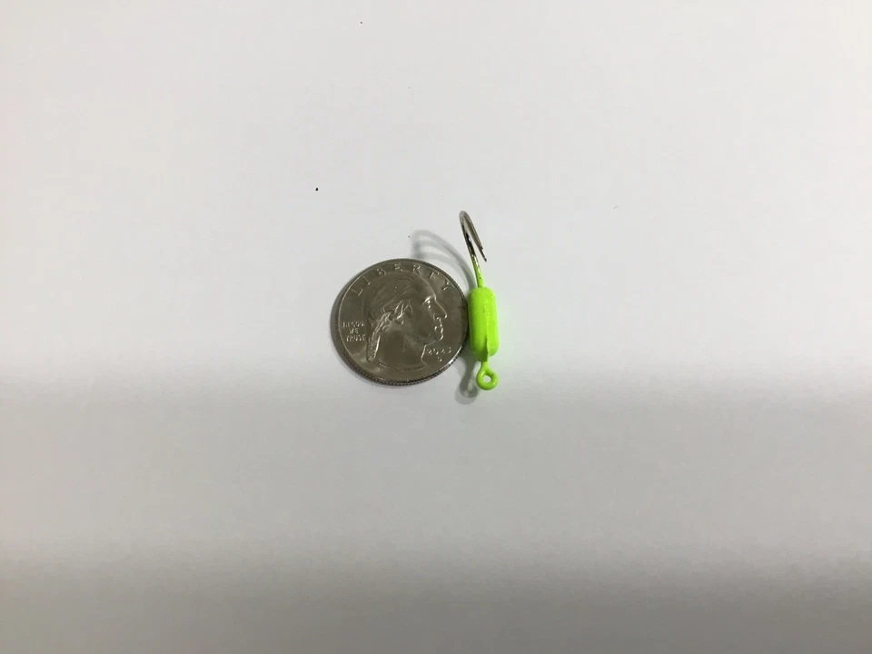 SNAPPER JIGS Yellowtail 红树林 Mutton Chartreuse Offset 1/8 盎司 20 包 全新 — 第 3/3 张图片