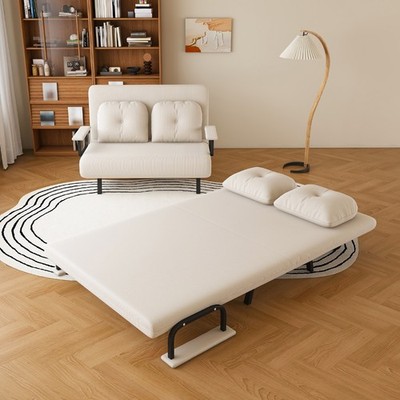 46'' Wide Folding Sofa Bed 5-in-1 Convertible Chair for Two Adjustable Backrest
