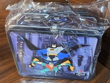 WB Batman The Animated Series - Tin Tote Lunch Box - NEW - Free Box Shipping