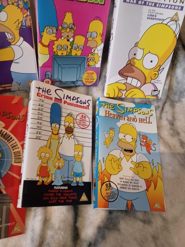21 x The Simpsons VHS Video Covers / Inserts Bundle Joblot - Imagen 5 de 7