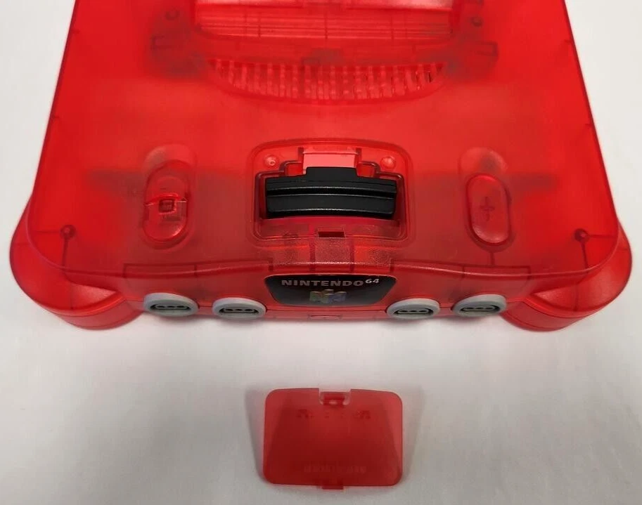 Vtg N64 Funtastic Watermelon Translucent RED Nintendo-64 Gaming Console System A - Image 4 of 4