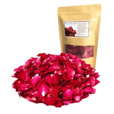 Dried Red Rose Petals 1.75oz/50g, Real Natural Dried Rose Petals for Bath, So...