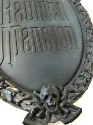 Disney Parks Haunted Mansion Gate Plaque Sign Full Size 23