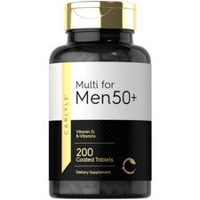 Multivitamin for Men over 50 plus  200 Count  with B Vitamins, Vitamin D, Magn