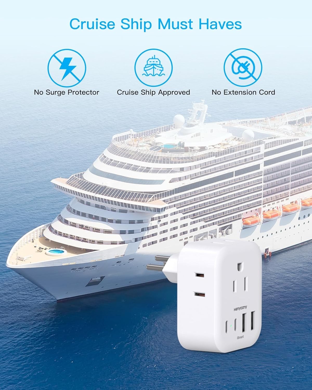 2 Pack Switzerland Travel Plug Adapter, HANYCONY Type J Power Adapter with 4... 