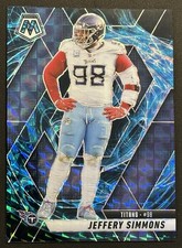2025 Panini Mosaic Jeffery Simmons #81 Genesis Mosaic Prizm SP Case Hit Titans