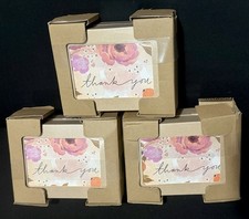 Hallmark Thank You Note Cards Box Set 20 x 3 = 60 Total (Blank Inside) Floral