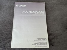 Instrukcja obsługi Yamaha do AX-496/396 w dobrym stanie