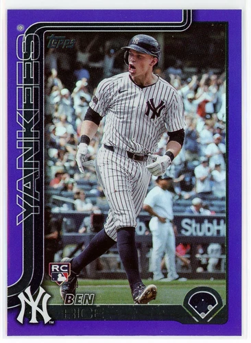 2025 Topps Purple Foil #337 Ben Rice RC /250