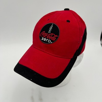 Coca Cola Zero Racing Strapback Hat Red Black Promo Adjustable Cap