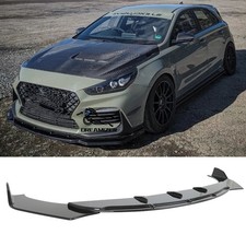 For Hyundai I10 I20 I30 N Gloss Black Front Bumper Lip Chin Spoiler Splitter Kit