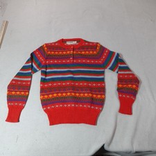 Vintage Gotham Sweater Youth Small Fair Isle Nordic Preppy Ugly Party Knit Korea